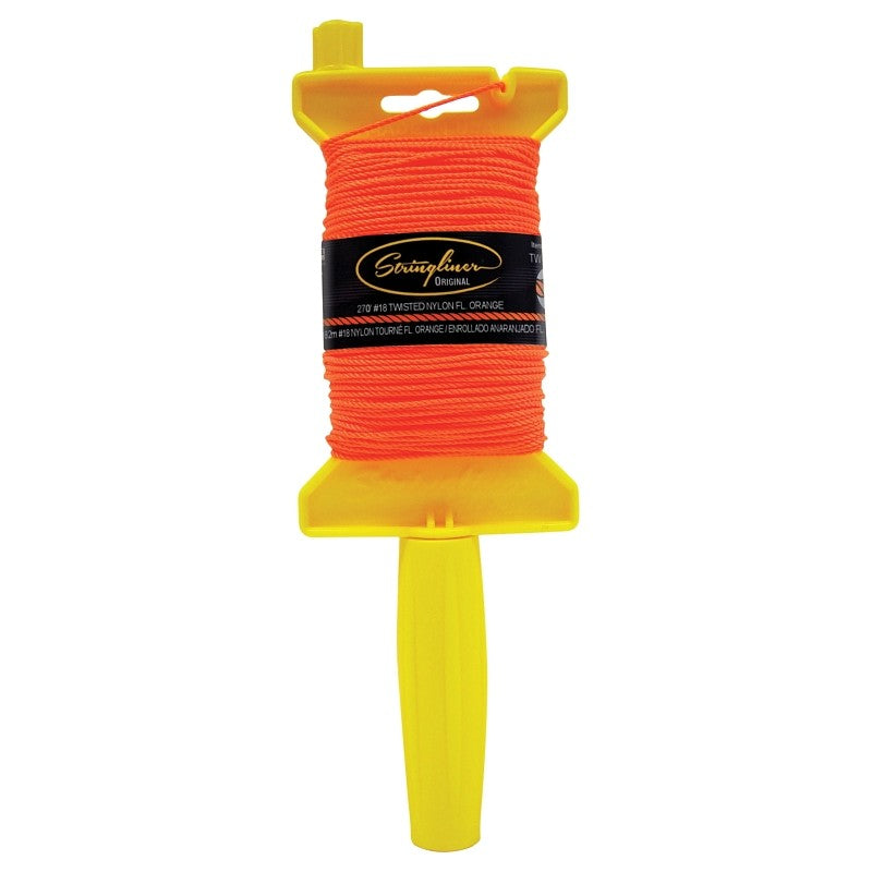 Stringliner 11406 Line Reel, 270 ft L Line, Fluorescent Orange Line