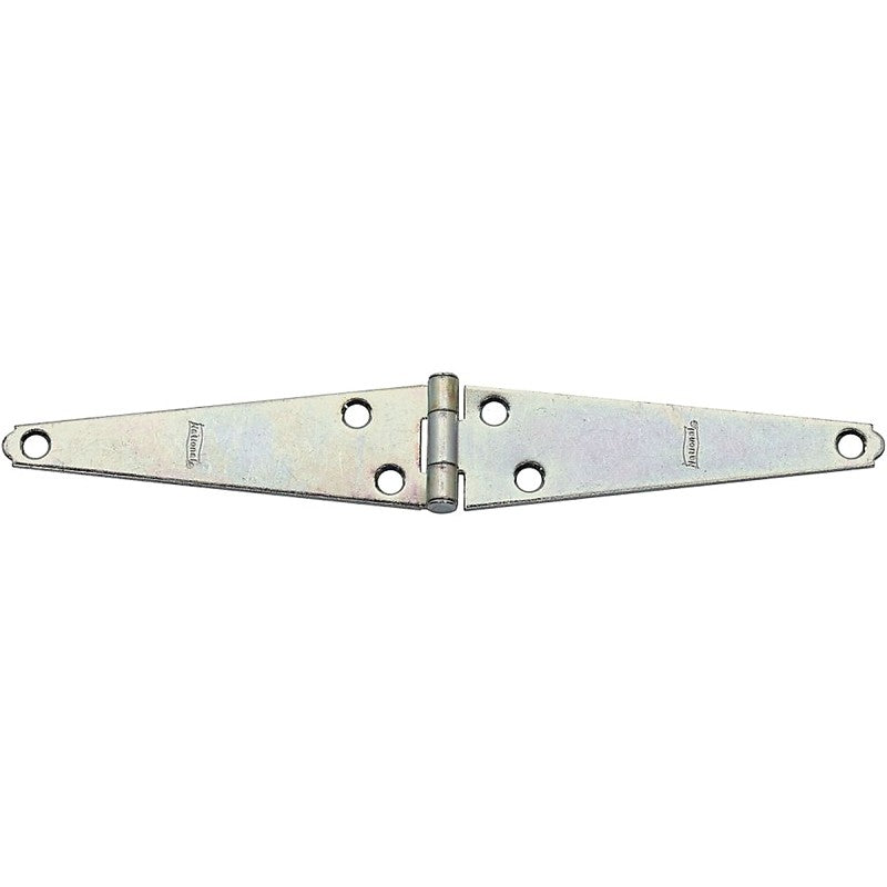 National Hardware N127-639 Strap Hinge, 1-5/8 in W Frame Leaf, 0.073 in Thick Leaf, Steel, Zinc