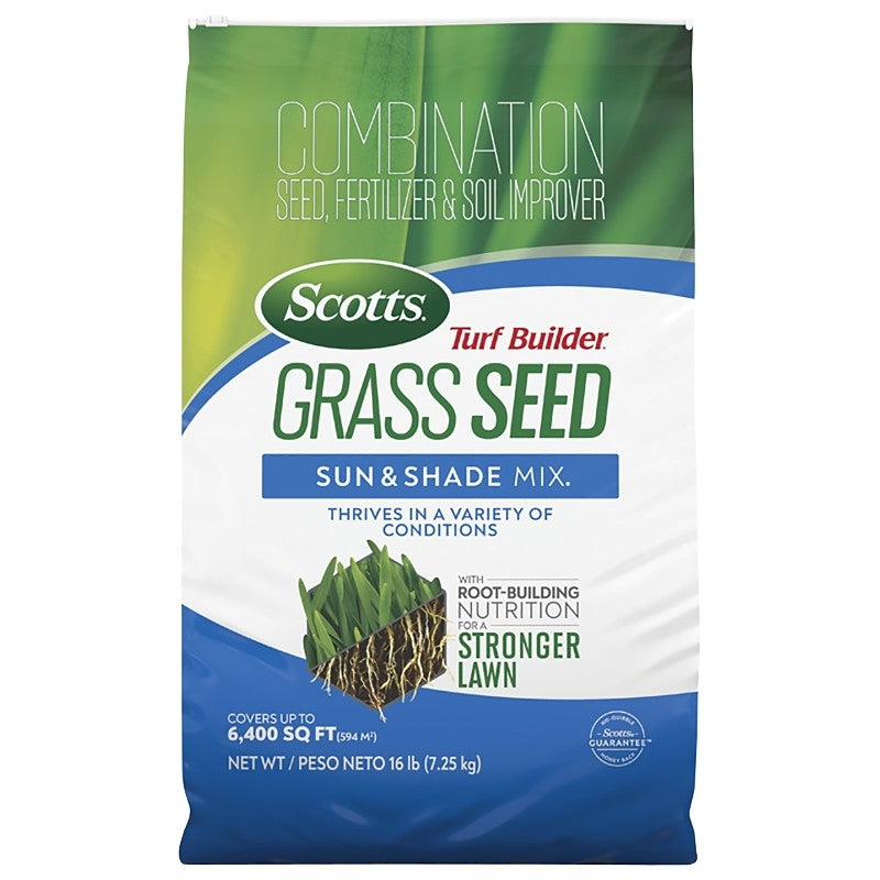 Scotts Turf Builder 18057 Grass Seed, 16 lb Bag