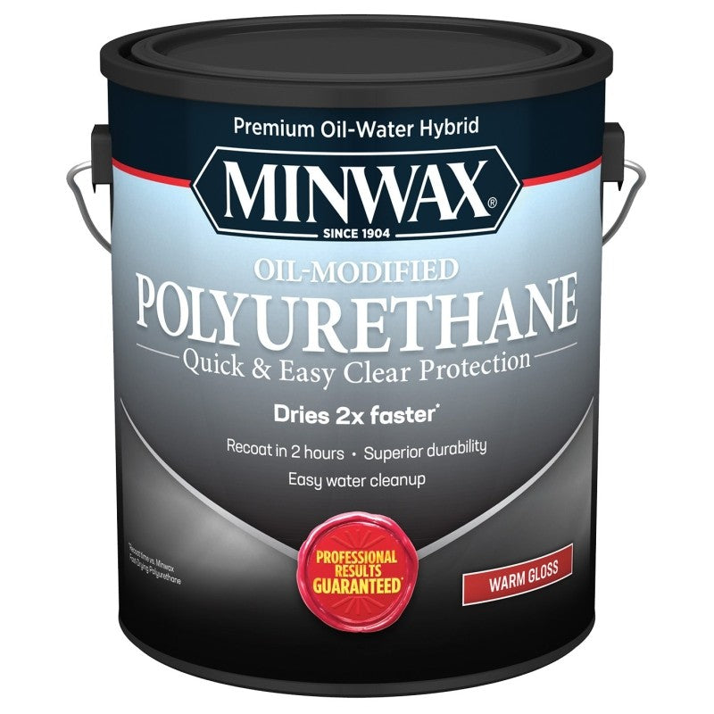 Minwax 710310000 Polyurethane, Gloss, Liquid, Clear, 1 gal, Can (Pack of 2)
