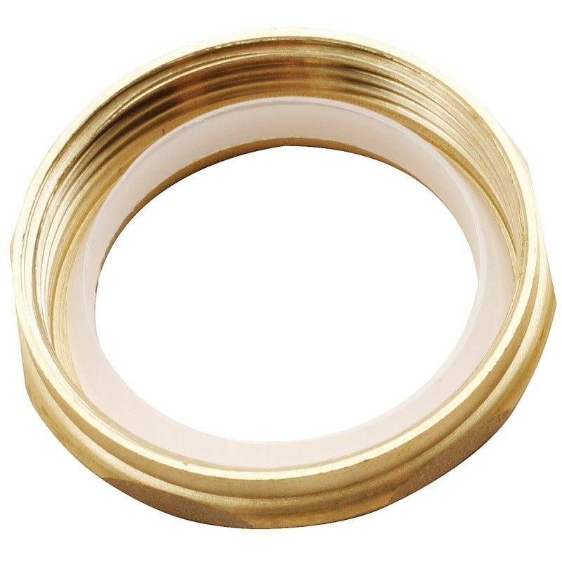 Plumb Pak PP809-18 Nut with Washer, 1-1/2 x 1-1/2 in, Brass