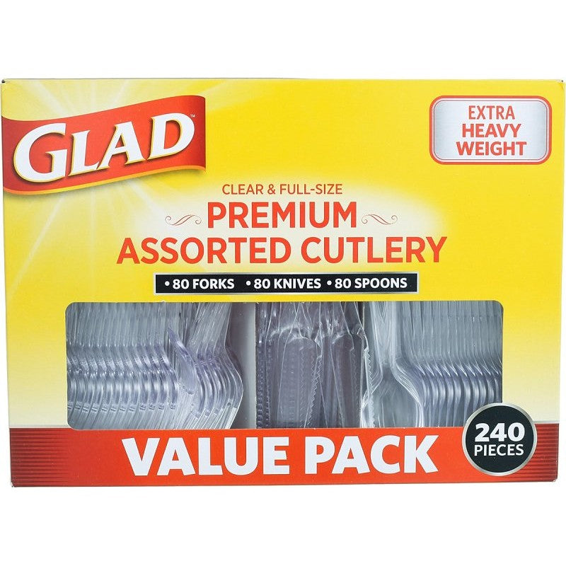 Glad BBP0237 Cutlery, Plastic, Assorted