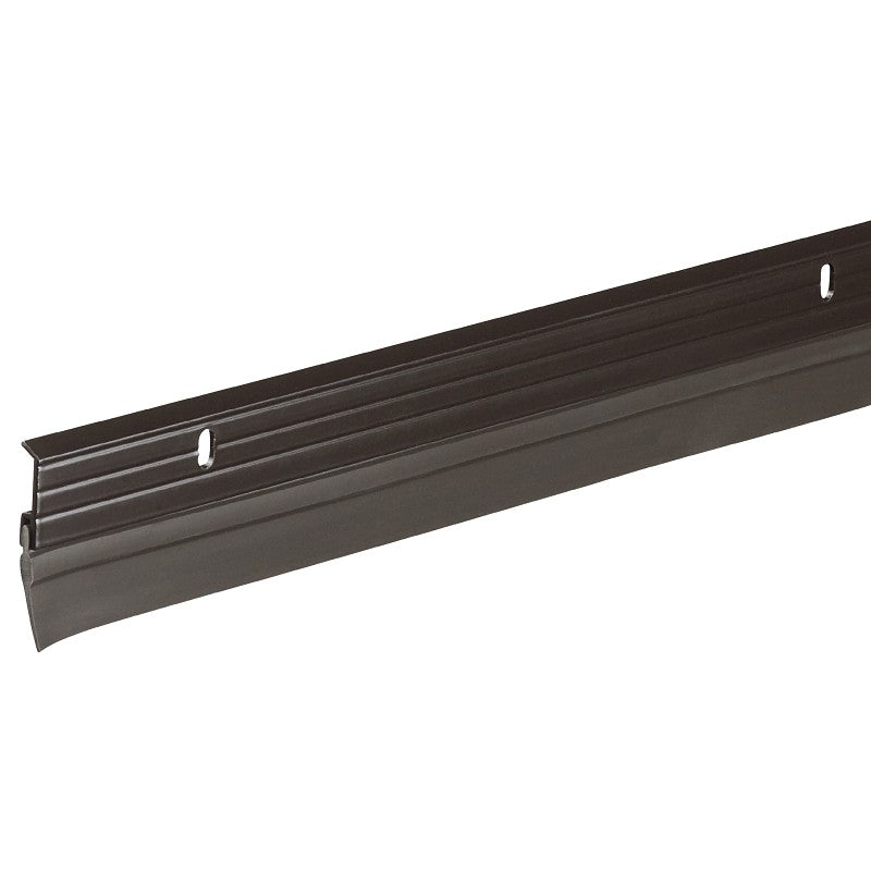 Frost King B59/36H Door Sweep, 36 in L, 1-5/8 in W, Vinyl Insert, Aluminum Flange