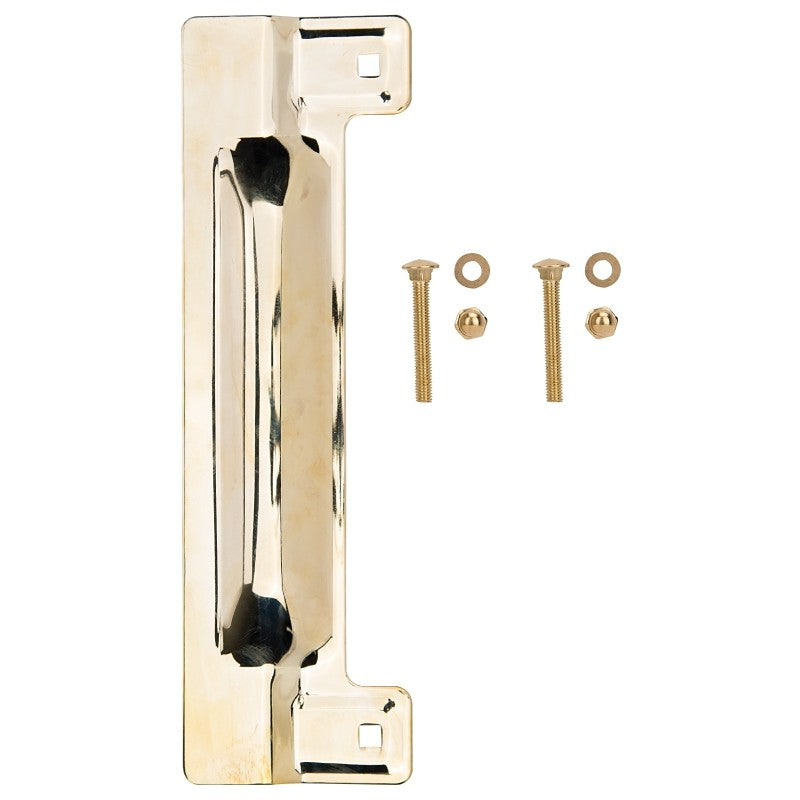 ProSource HSH-053-PS Latch Guard, Steel, Brass, 11-3/4 in H, 3-1/2 in W