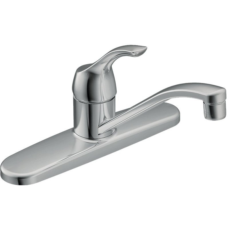 Moen Adler Series CA87526 (87585) Kitchen Faucet, 1.5 gpm, Stainless Steel, Chrome Plated, Deck Mounting, Lever Handle