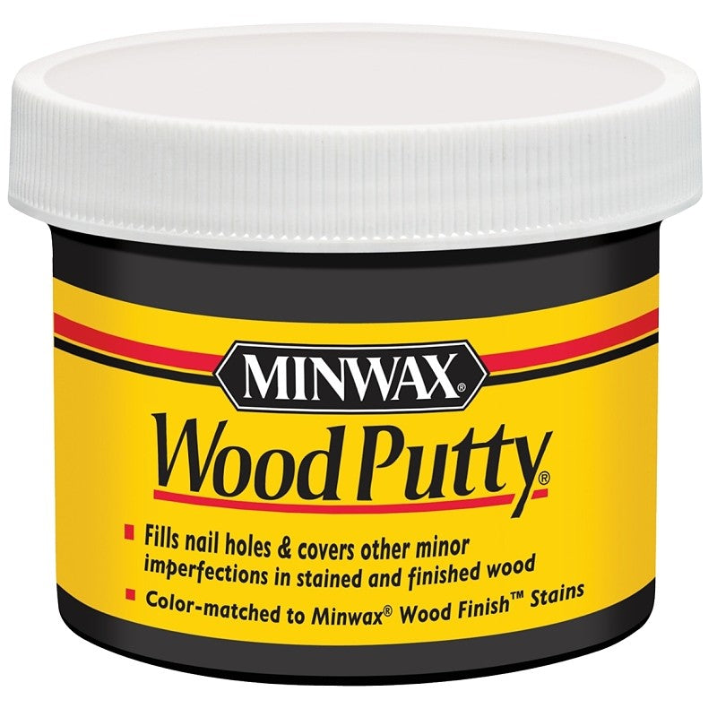 Minwax 13618000 Wood Putty, Liquid, Ebony, 3.75 oz Jar