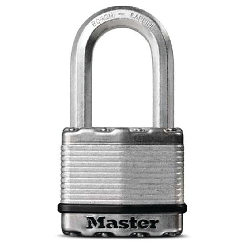Master Lock Magnum Series M5XKADLHCCSEN Padlock, Keyed Alike Key, 3/8 in Dia Shackle, 2 in H Shackle, Zinc, 2 in W Body