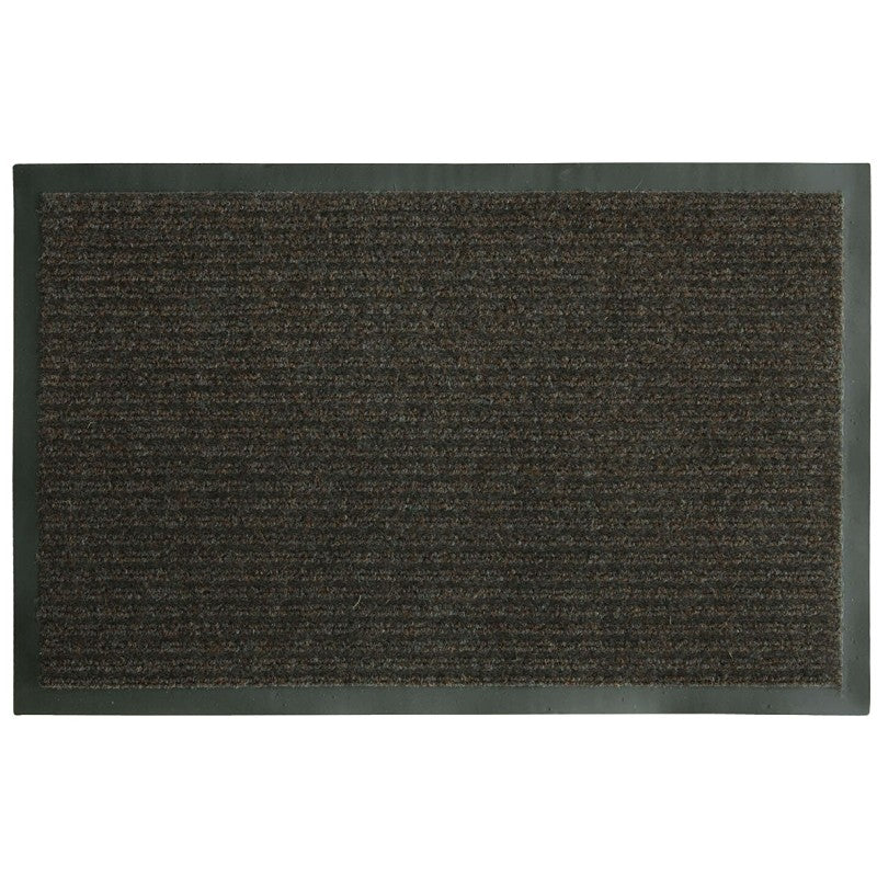 Fanmats 58806 Boot/Shoe Scraper Mat, 36 in L, 24 in W, Parquet Pattern, Olefin Surface, Brown