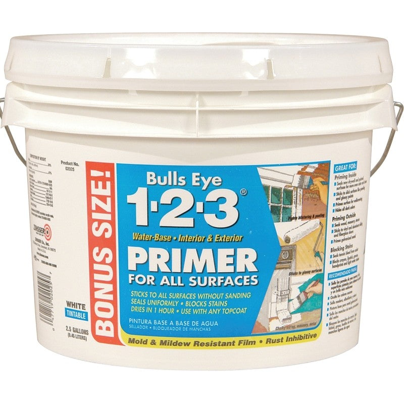 Zinsser 02025 Primer, Egg Shell, White, 2.5 gal
