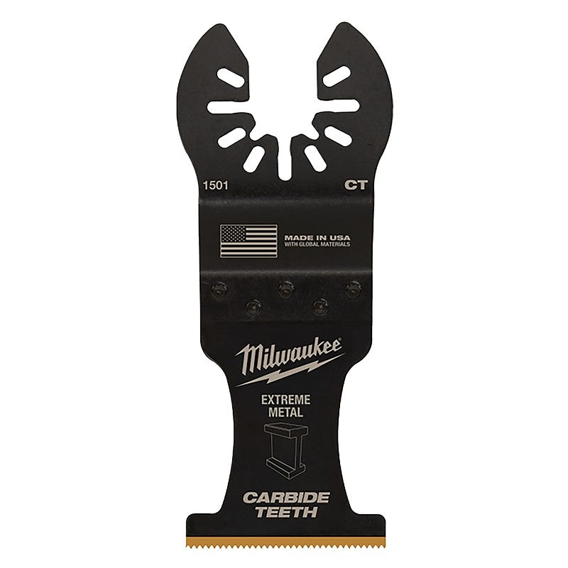 Milwaukee 49-25-1503 Blade, 1-3/8 in, Carbide/HCS/Titanium, 2 in D Cutting, 3/PK