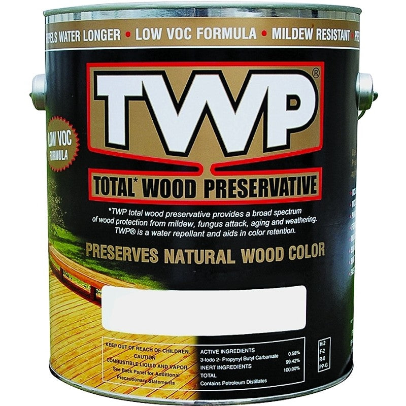 TWP 1500 Series TWP-1515-1 Stain and Wood Preservative, Honeytone, Liquid, 1 gal, Can (Pack of 4)