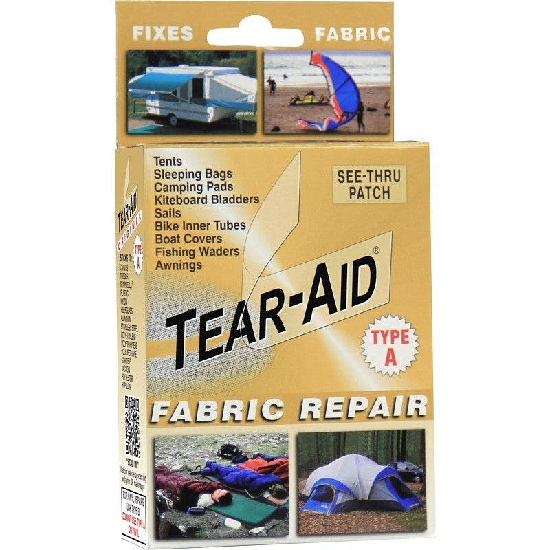 Tear-Aid D-KIT-A01-100 Fabric Repair Kit, Clear, A