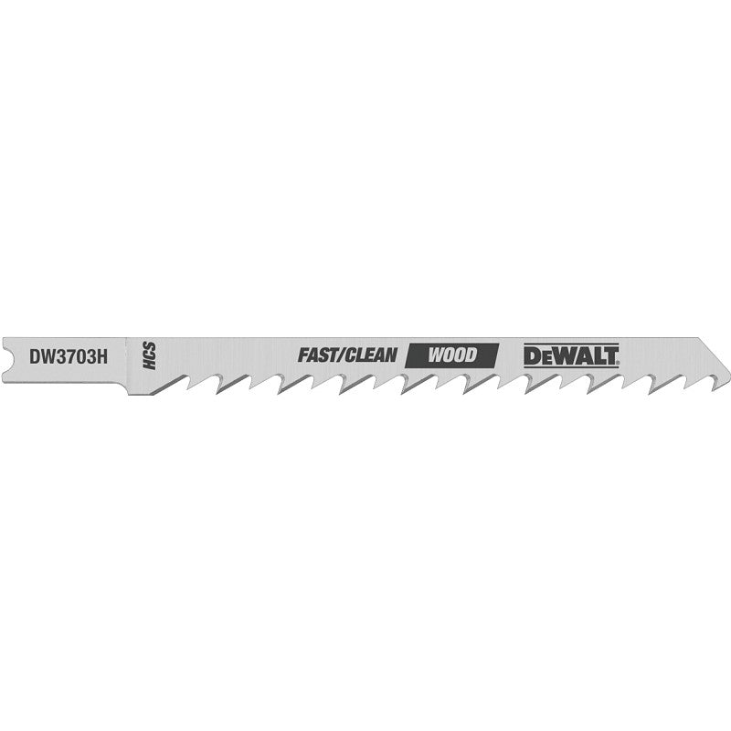 DEWALT DW3703H Jig Saw Blade, 4 in L, 6 TPI, 1/4 in W
