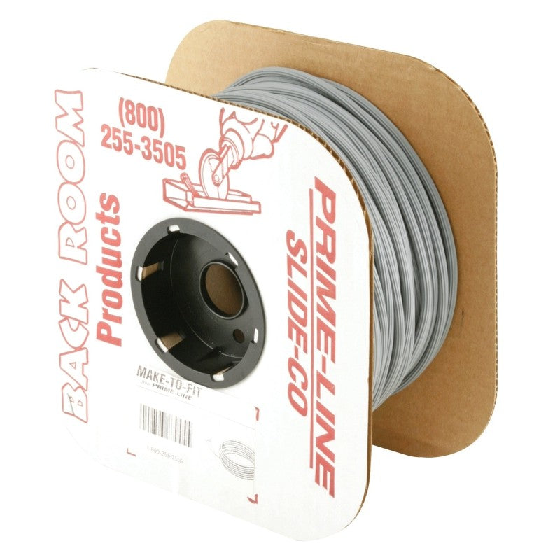 Make-2-Fit P 7947 Screen Retainer Spline, 0.185 in D, 500 ft L, Vinyl, Gray, Round