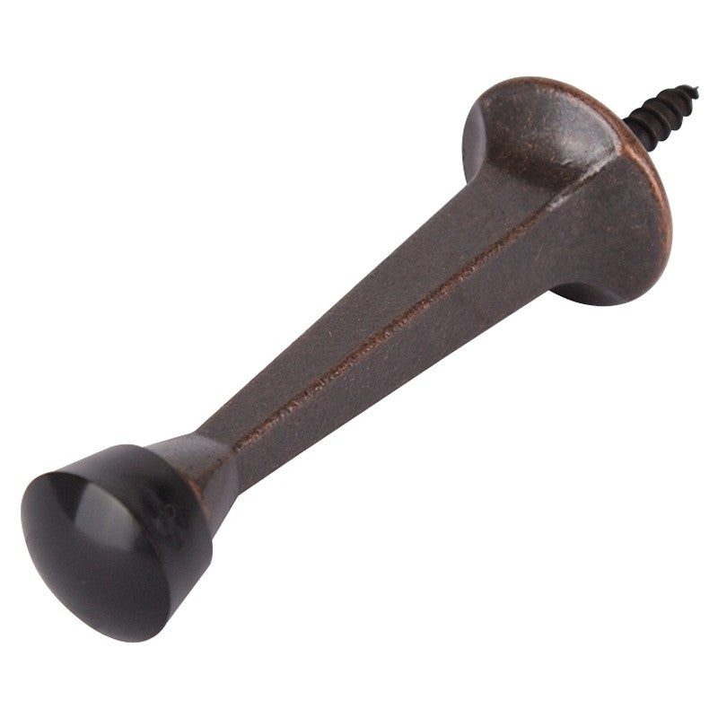 ProSource CL-208P-VB-PS Heavy-Duty Rigid Door Stop, 1 in Dia Base, 3 in Projection, Die-Cast Zinc & Plastic