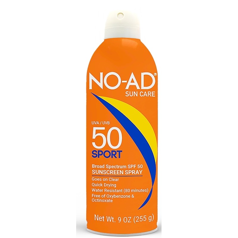 No-Ad NO-AD610 Sunscreen Spray, Clear, Fragranced, 9 oz Can (Pack of 6)