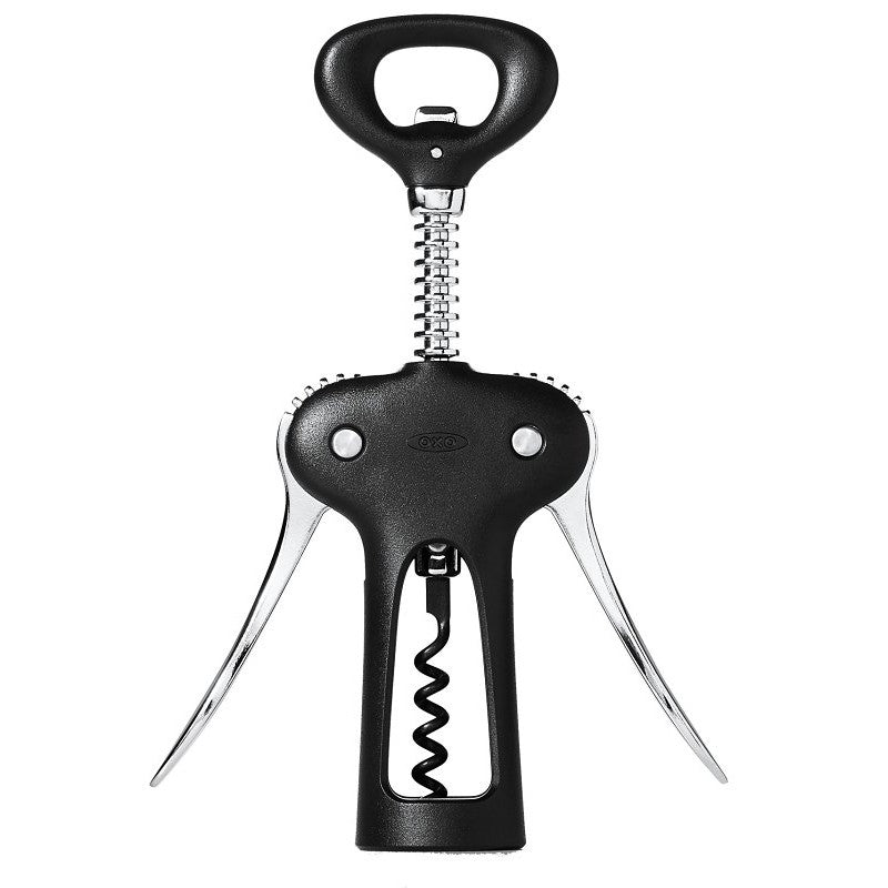 Good Grips 11245400 Winged Corkscrew with Bottle Opener, Zinc