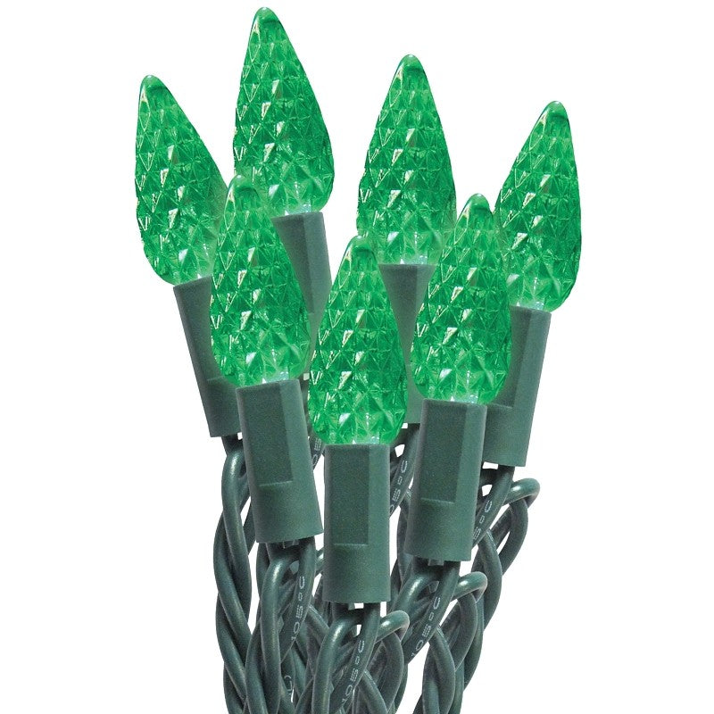 Sylvania 29555 String Lights, 50-Lamp, Mini, Green, 20,000 hrs Average Life, 11 ft L