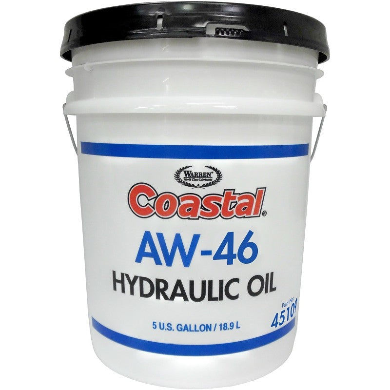 Coastal 45109 Hydraulic Oil, 5 gal, Clear Amber