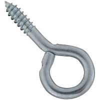 Large Eye Screw Eyes 1-3/8 Inch #10 Zinc Plated Steel 8 Pack