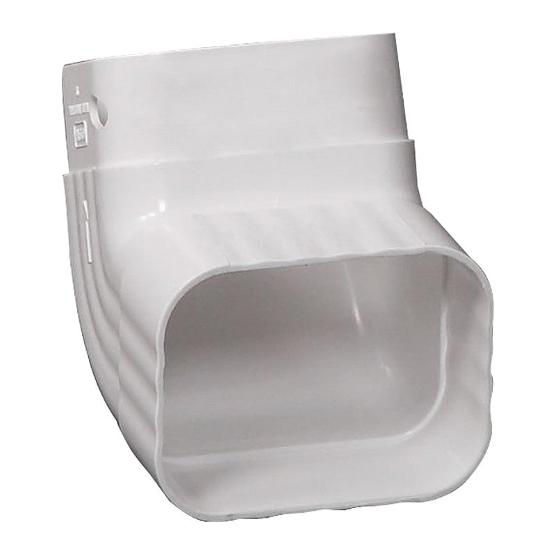 Amerimax M0727 A Elbow, Vinyl, White