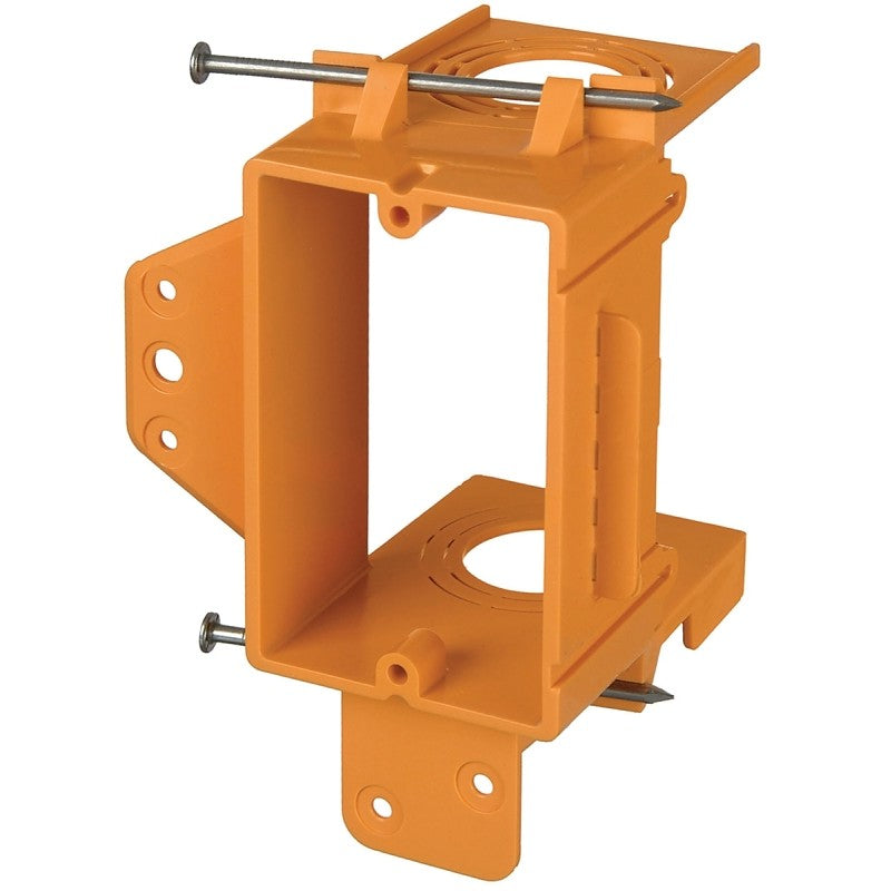 Carlon SC100A Mounting Bracket, PVC, Orange, Nail