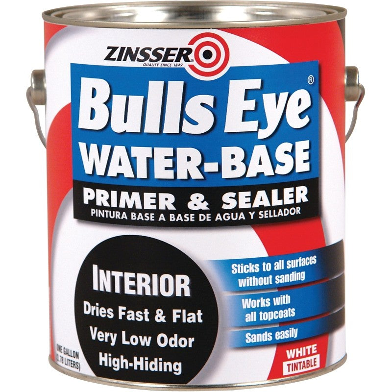 Zinsser 2241 Interior Primer and Sealer, Flat, White, 1 gal, Can