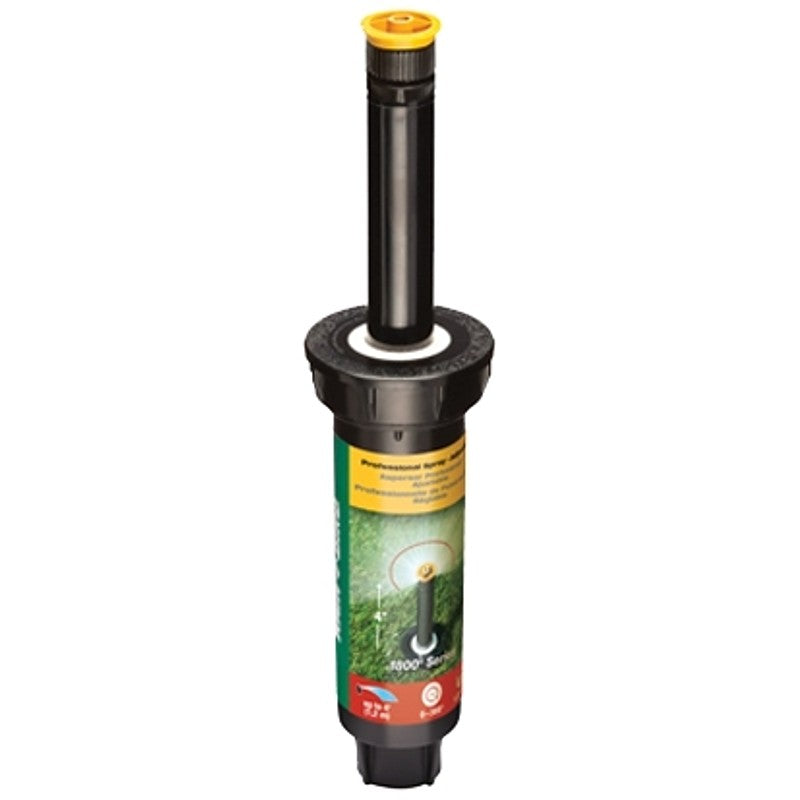Rain Bird 1800 Series 1804AP4 Pop-Up Spray Head, 1/2 in Connection, FNPT, 4 ft, Spray Nozzle, Plastic/Steel