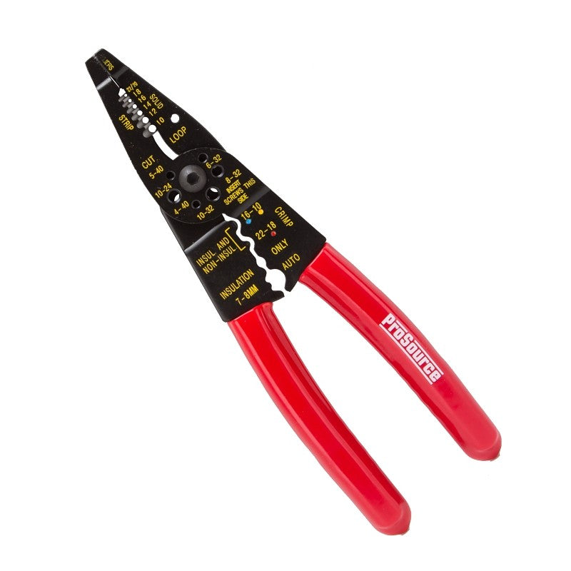 ProSource CP-C8153L Wire Stripper, 10 to 22 AWG Wire, 10 to 22 AWG Stripping, 10 to 22 AWG Cutting Capacity, 8 in OAL