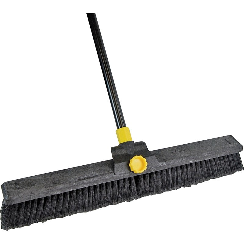 Quickie 00633 Push Broom, 24 in Sweep Face, Steel Handle