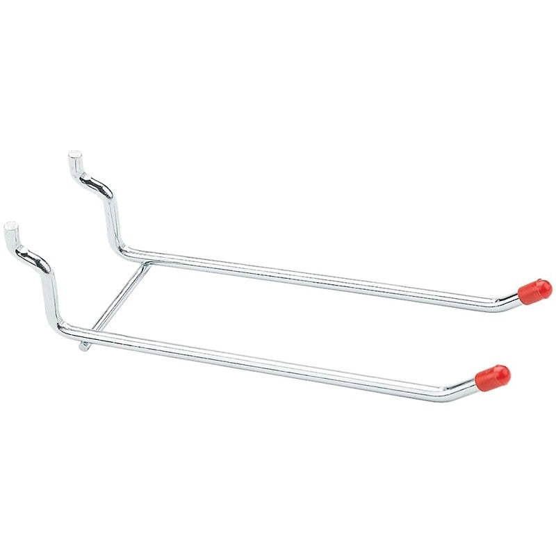 National Hardware N180-039 Series Peg Hook, 6 in L x 2 in W Dimensions, 6 in, 1/4 in Opening, Steel, Zinc, 2/PK