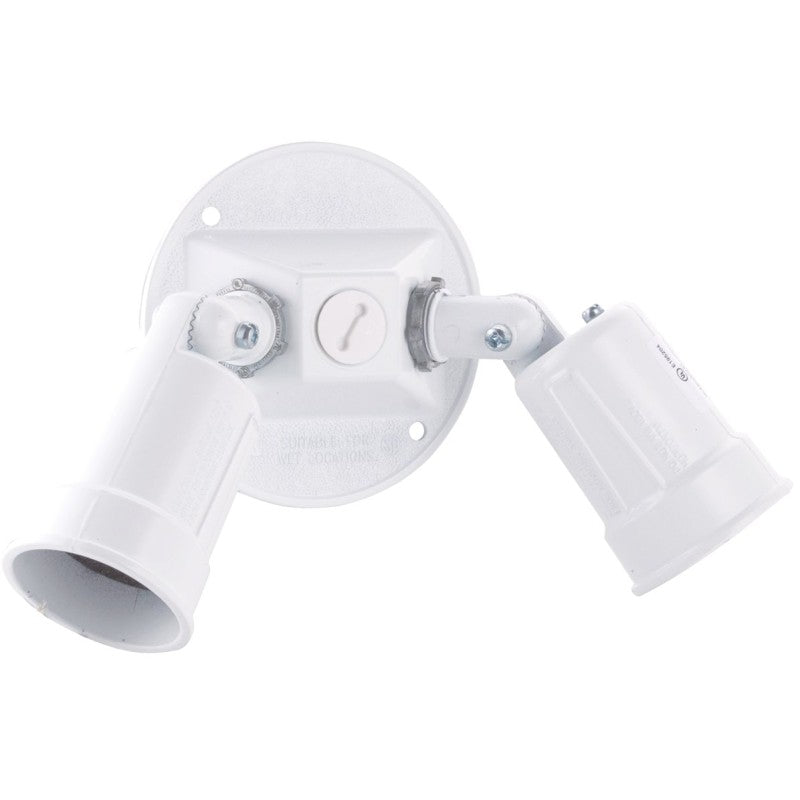 Hubbell 5625-6 Lamp Holder, Combination, Weatherproof, 3.336 in L x 8 in W x 4.125 in H Dimensions, 120 V, 75 to 150 W