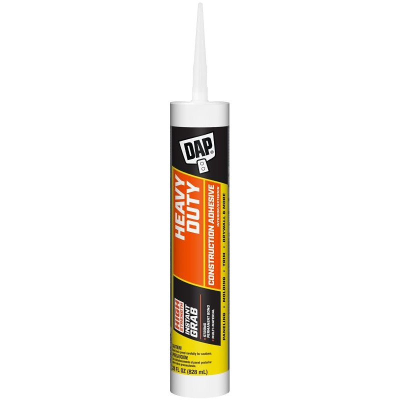DAP DYNAGRIP 27510 Construction Adhesive, Off-White, 28 oz (Pack of 12)