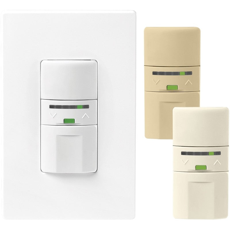 Eaton Wiring Devices OS106D1-C2-K Dimmer Sensor with LED, 120 V, 1-Pole, Motion Sensor, 180 deg Sensing