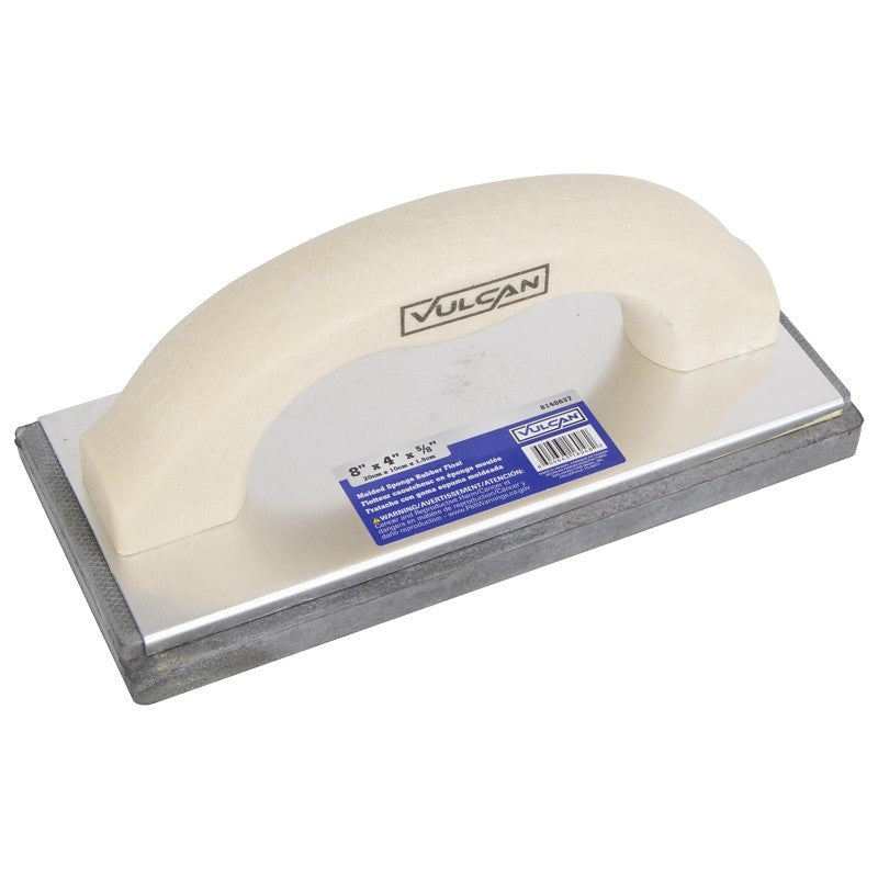 Vulcan 16048 Masonry Float, 8 in L Blade, 4 in W Blade, 5/8 in Thick Blade, Molded Sponge Rubber Blade, Square End Blade