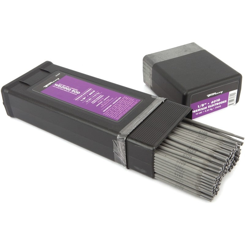 Forney 31610 Stick Electrode, 80000 psi Tensile Strength, Applicable Materials: Mild Steel, 1/8 in Dia, 14 in L
