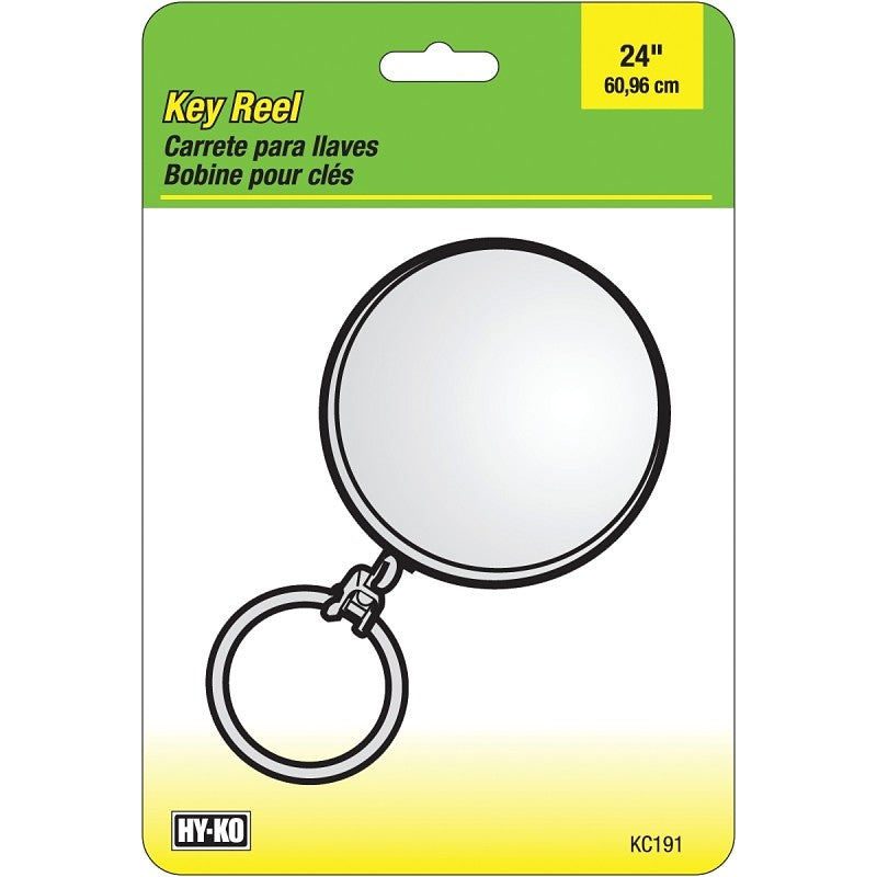 Hy-Ko KC191 Key Ring, 0.81 in L x 3-3/4 in W x 5-1/2 in H Dimensions, Chrome