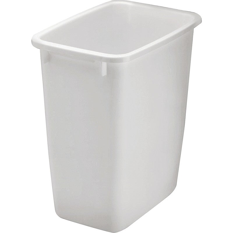 Rubbermaid FG280500WHT Series Waste Basket, 12.9 in L, 9 in W, 21 qt Capacity, Plastic, White