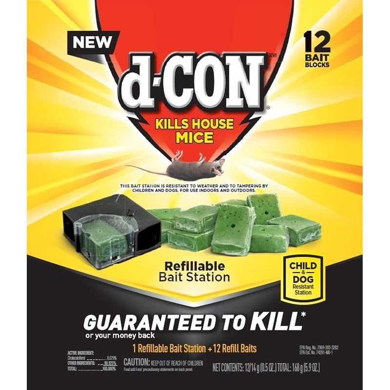 d-CON 98666 Refillable Bait Station, Sweetish Faint