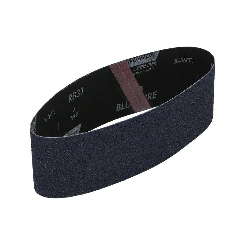 Norton ProSand R811/R816/R831 Series 07660768233 Portable Abrasive Belt, 3 in W, 24 in L, 50 Grit, Coarse