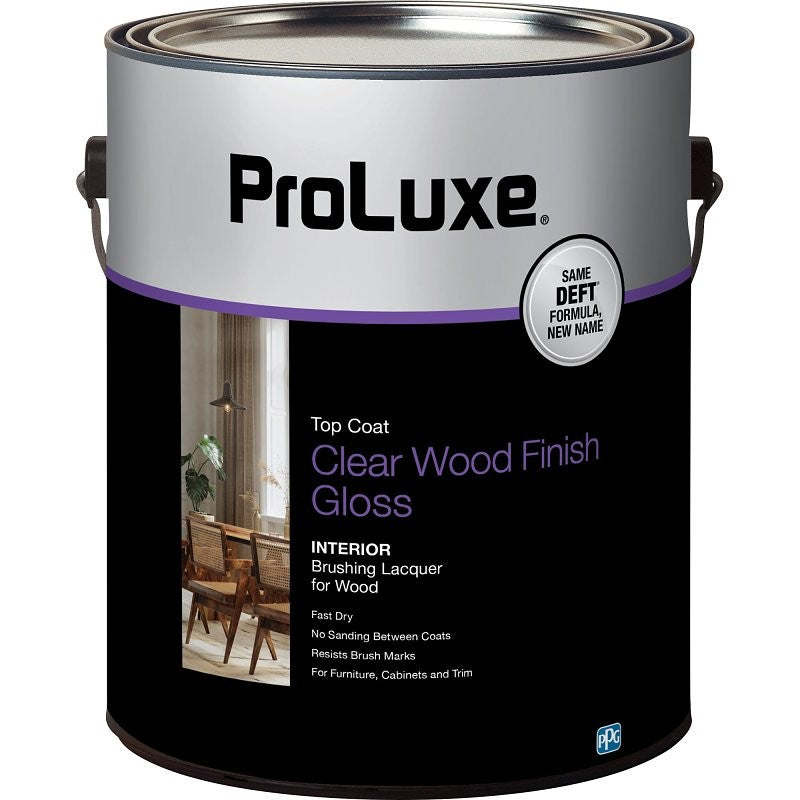 ProLuxe PLX010/01 Lacquer, Gloss, Liquid, Clear, 1 gal (Pack of 4)