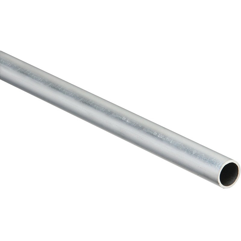National Hardware 4206BC Series N247-528 Metal Tube, Round, 48 in L, 3/4 in Dia, 1/16 in Wall, Aluminum, Mill