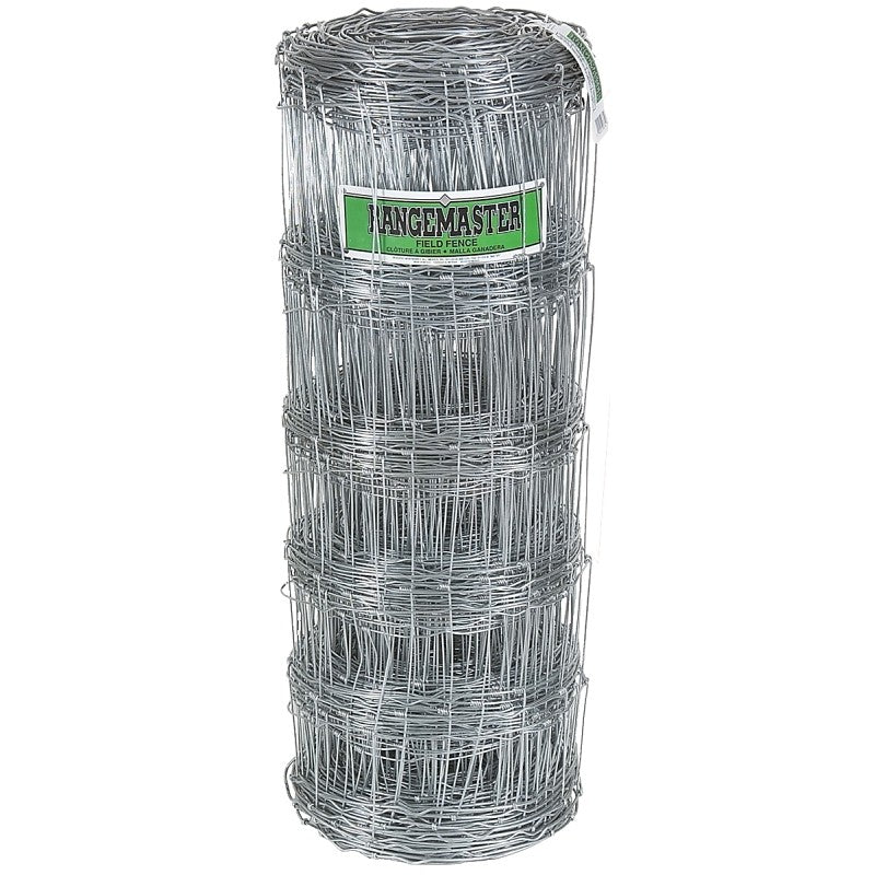 Rangemaster 6660 Series Field Fence, 12 in, 47 in H, 330 ft L, 12 ga ga, Steel, Galvanized