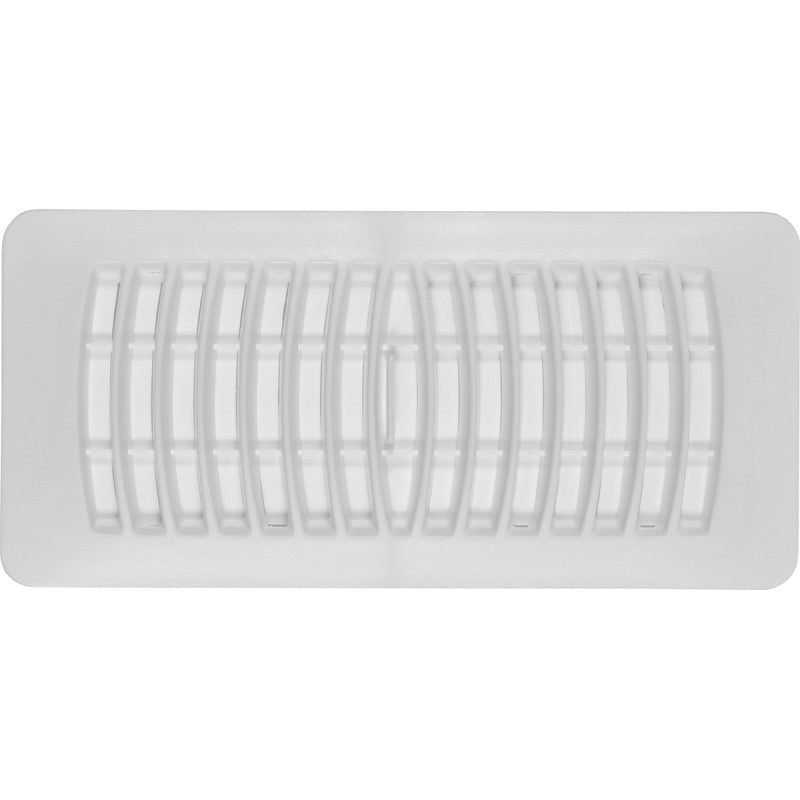 Imperial RG1292 Floor Register, 10 in W Duct, White, 4 in H Duct Opening, Polystyrene