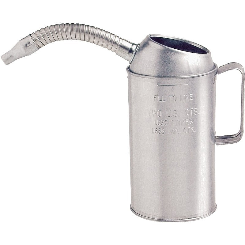 LubriMatic 75-442GS Measure Can, 2 qt, Galvanized