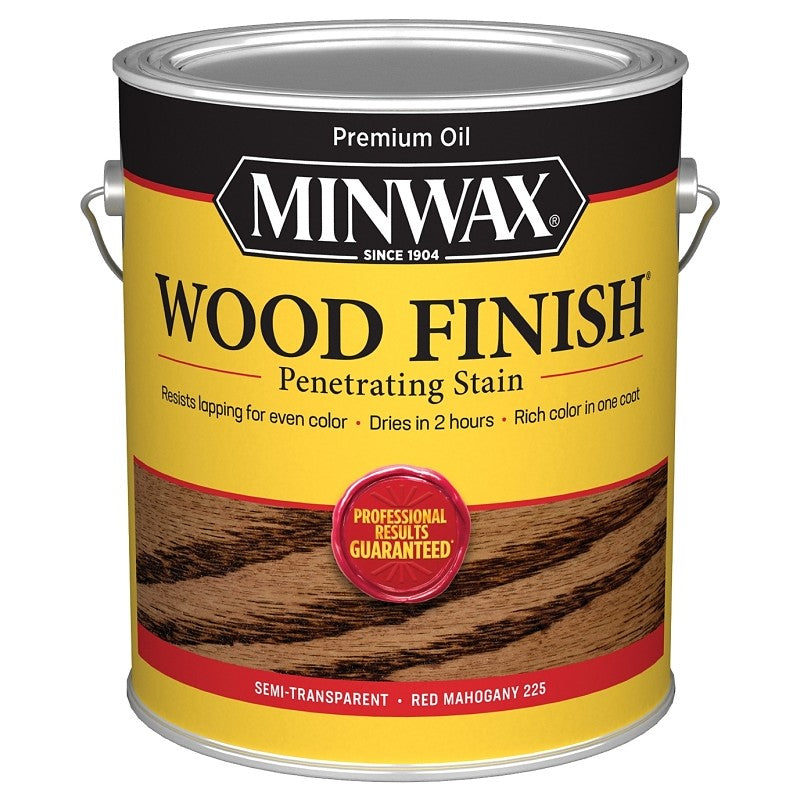 Minwax 71007000 Wood Stain, Oil Base, Red Mahogany, Liquid, 1 gal, Can (Pack of 2)