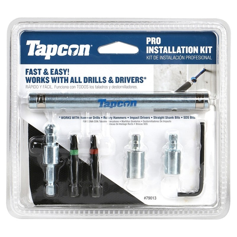 Tapcon 79013 Pro Installation Kit, Steel