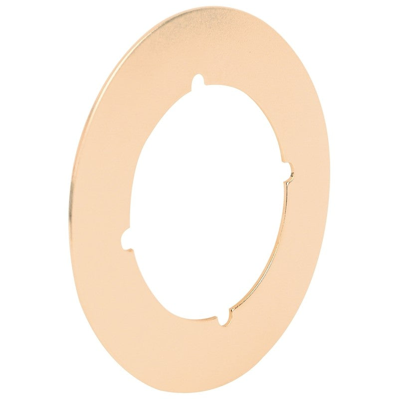 Defender Security U 9524 Door Cover Plate, Steel, Brass, For: 2-1/8 in Bore Locks