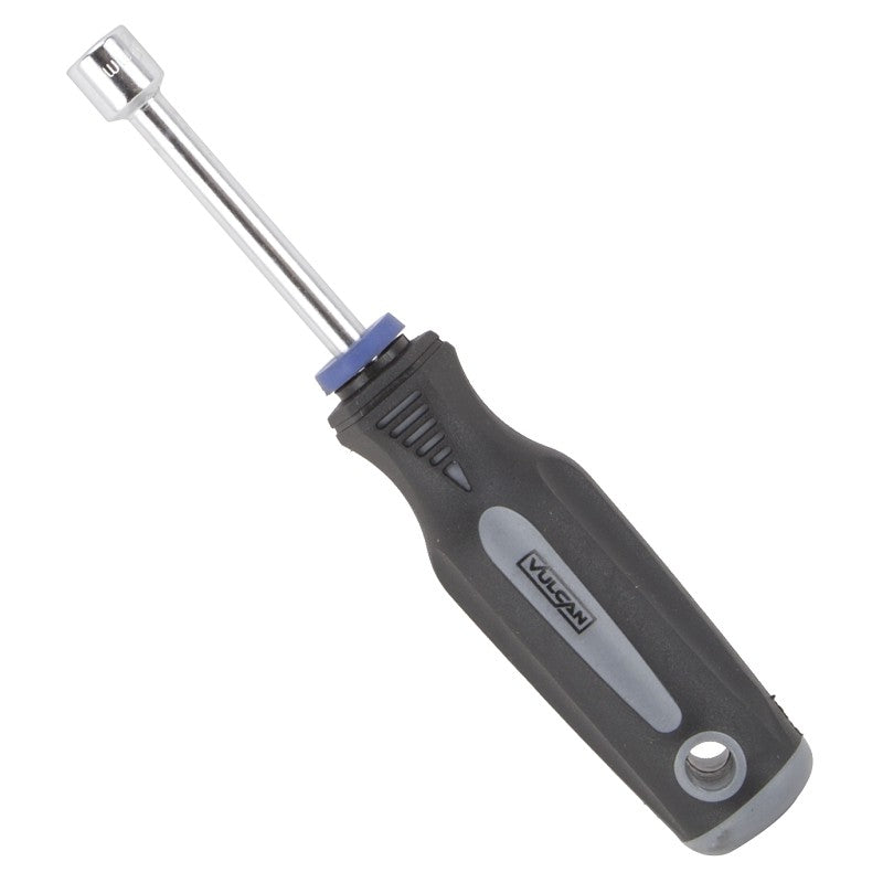 Vulcan MC-SD42 Nut Driver, 10 mm Drive, 7 in OAL, Cushion-Grip Handle, Gray and Black Handle, 3 in L Shank