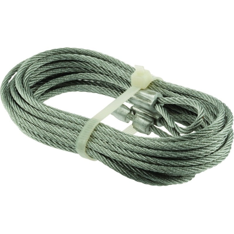 Prime-Line GD 52183 Aircraft Cable, 1/8 in Dia, 8 ft 6 in L, Carbon Steel, Galvanized